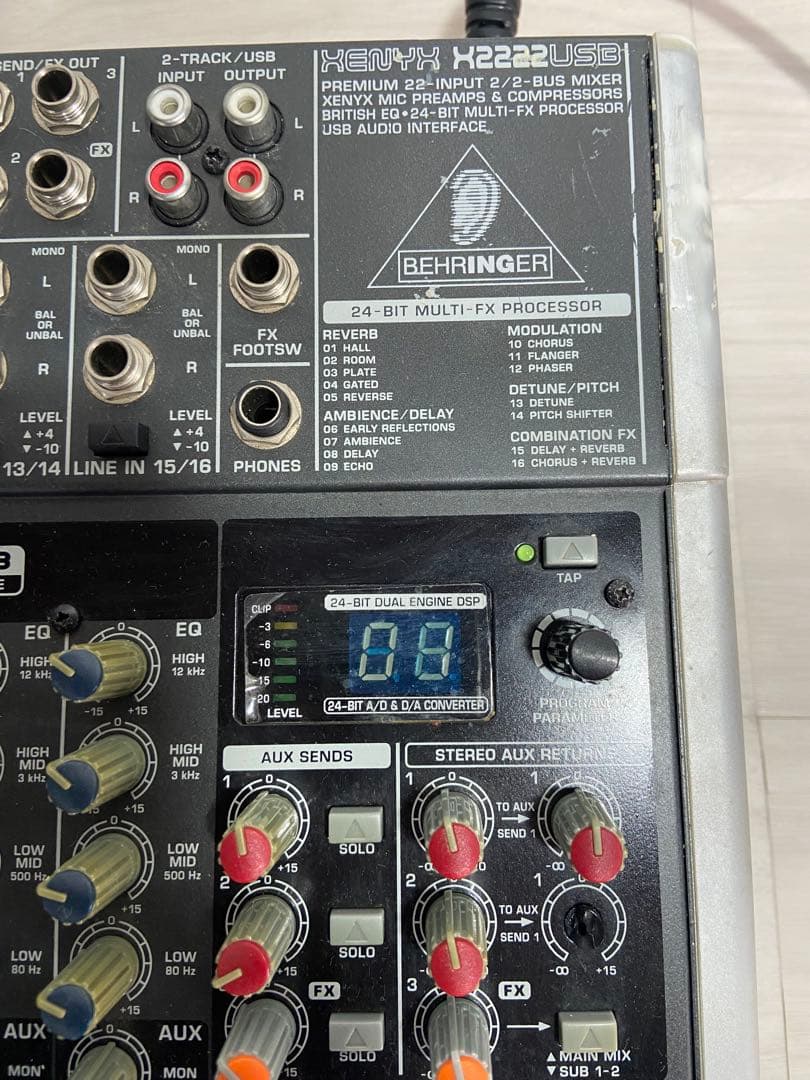 即日発送　BEHRINGER XENYX X2222USB ミキサー