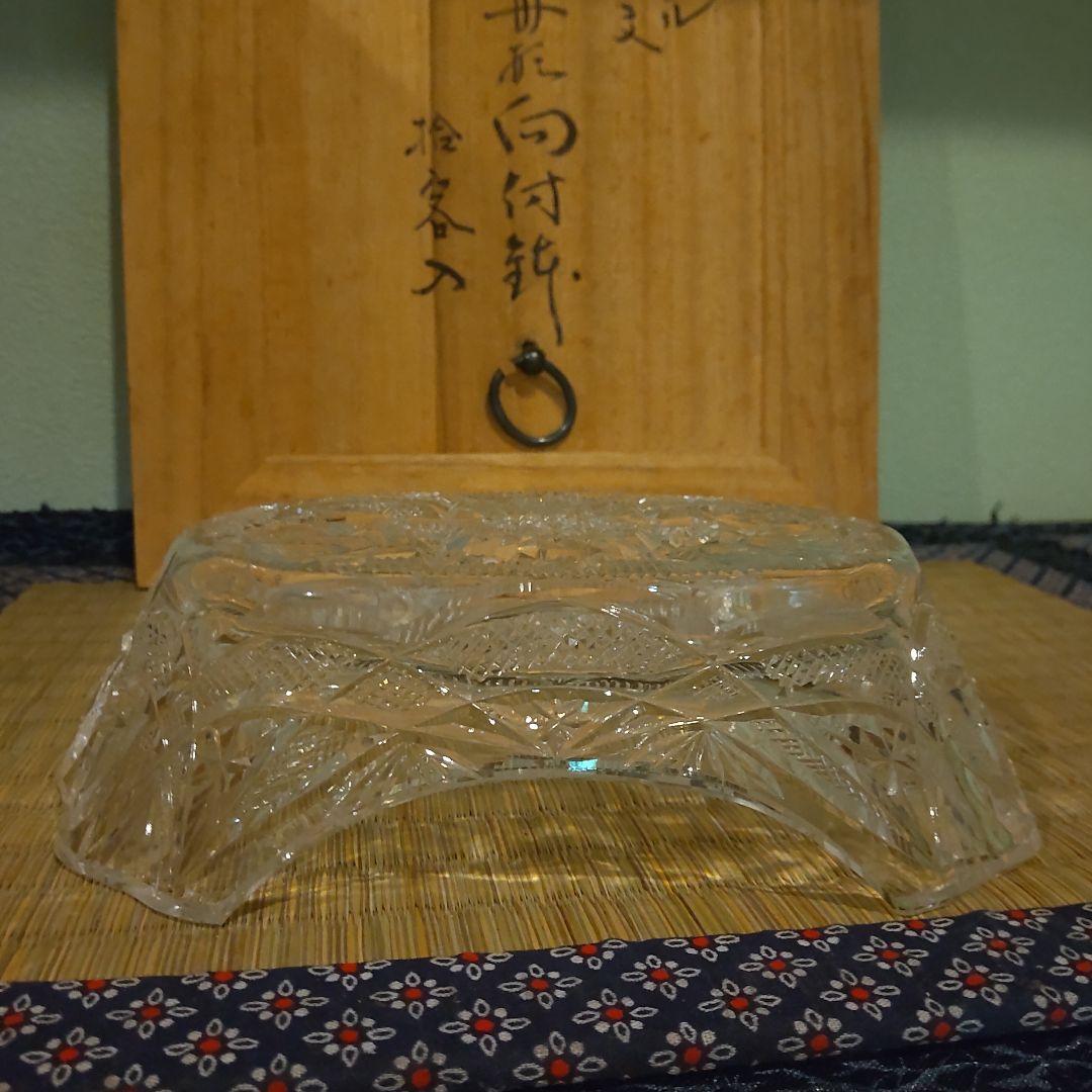 須田秀石　茶懐石用、クリスタル舟形向付け鉢　８客プラス２客