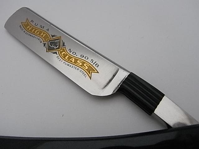 未使用 西洋剃刀 PUMA 0905 ハイクラス カミソリ かみそり レザー