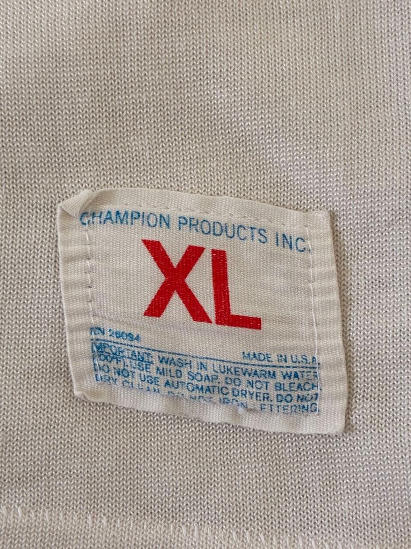 champion チャンピオン70s フットボールTシャツ　染み込み　3段