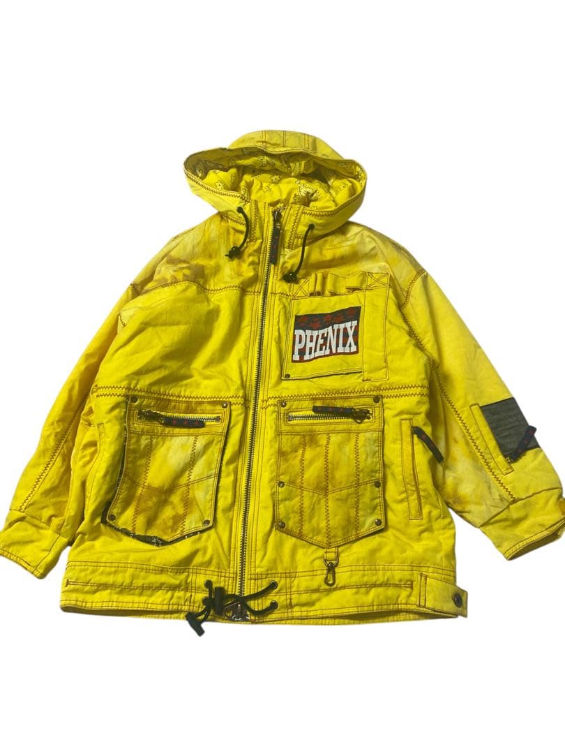 e568☆PHENIX スキーウェア 上下セットMサイズ イエロー