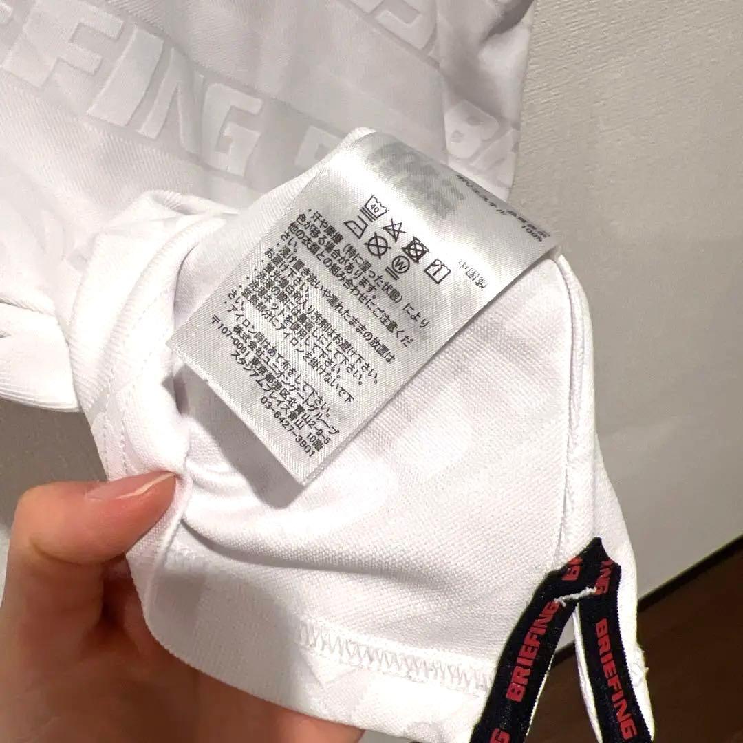 BRIEFING ホワイトポロシャツ メンズM