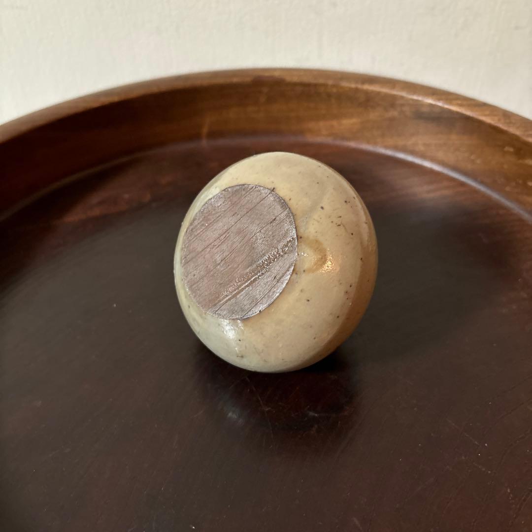 古丹波　白丹波油壷　江戸時代 小壺 花器 酒器 民藝 検:白洲正子　李朝 粉引