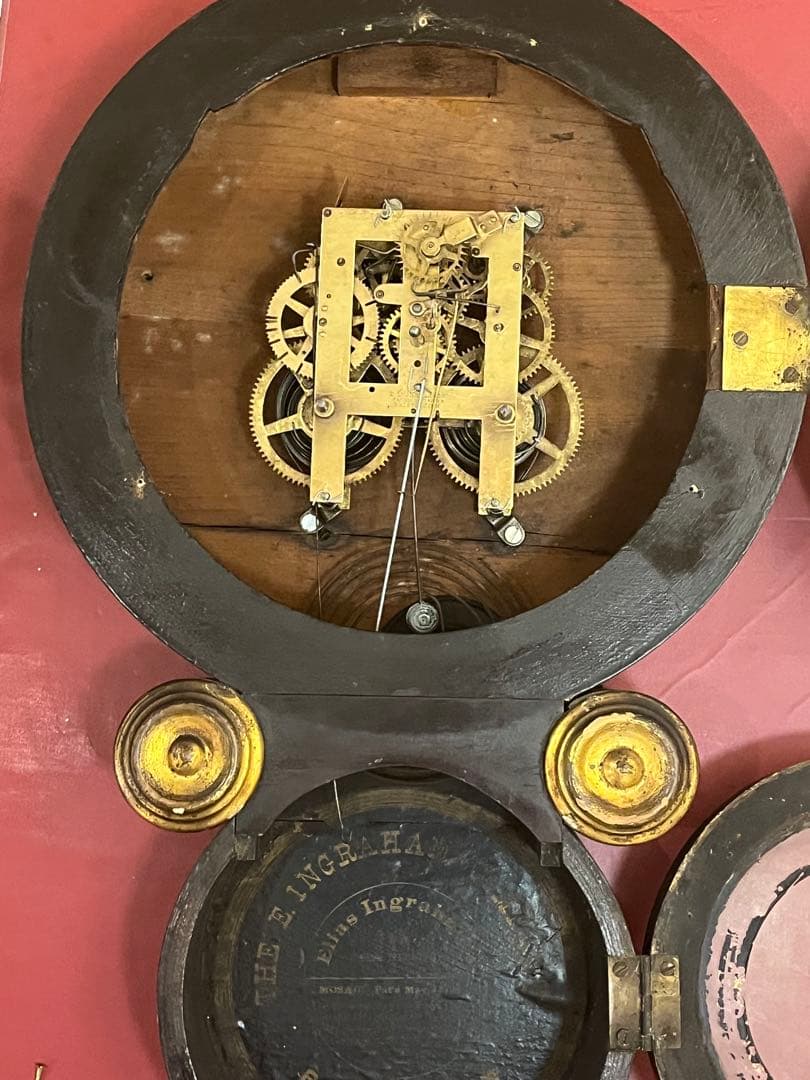 アメリカ製ゼンマイ式掛け時