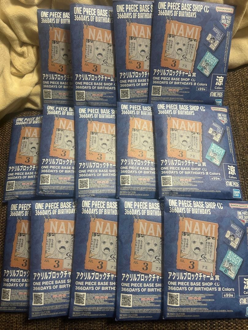 14個 ONE PIECE BASE SHOP アクリルブロック 7〜9月