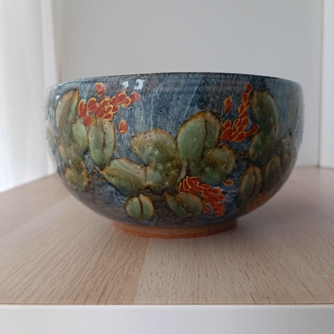 清水焼 陶葊窯 陶あん 色絵付 大鉢 京焼 土渕陶葊 菓子鉢 茶道 希少