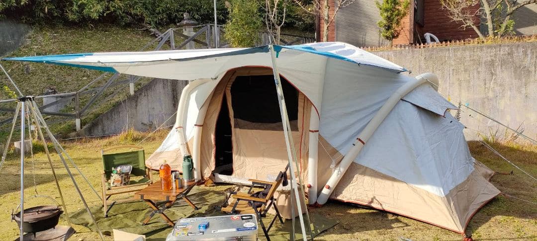 Quechua XL テント タープ　エアベッド　 ポンプセット