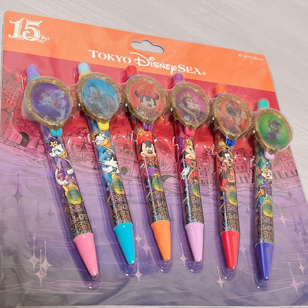 ディズニーシー　ヴィランズ　ボールペンセット　ハロウィーン