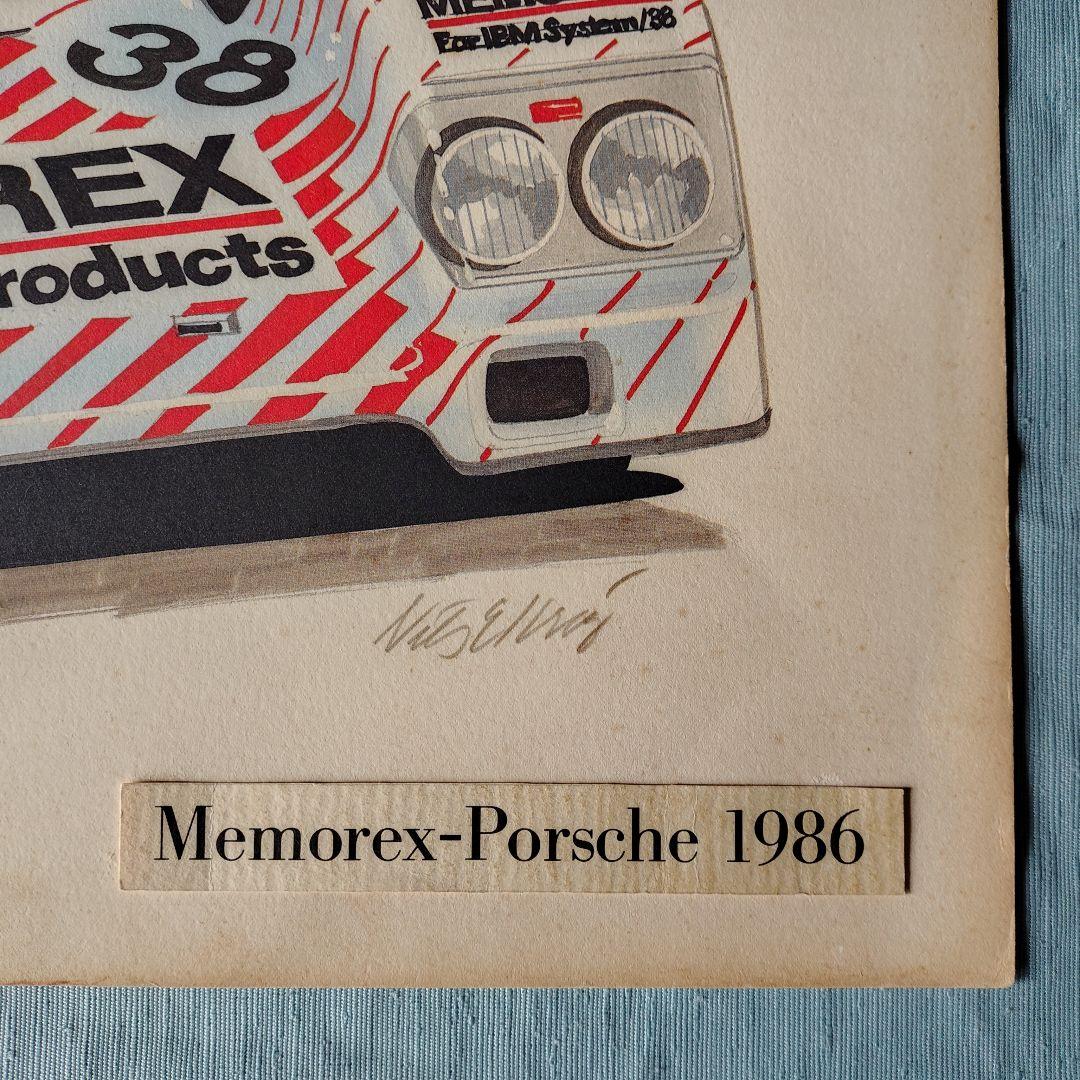 パリ・ダカ-ルラリ-1986/ポルシエ優勝リトグラフア-ト 限定版