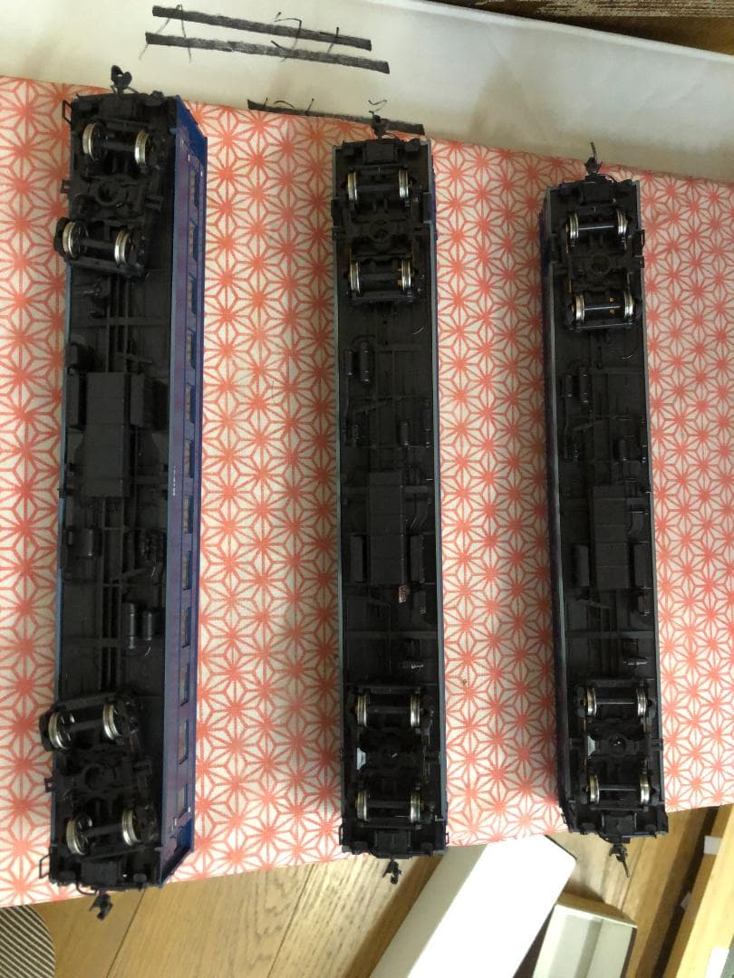 カトー　HO　スハ43 １両 ＋ スハフ42 ２両（すべてブルー）