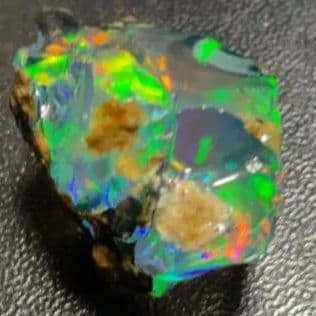 【30CT】　エチオピア　オパール　原石　青　緑　鉱物標本　ウェロ産