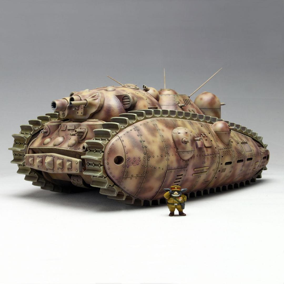 SALE！絶版／宮崎駿の雑想ノート 夢の多砲塔戦車 悪役1号 短砲身型 1/72