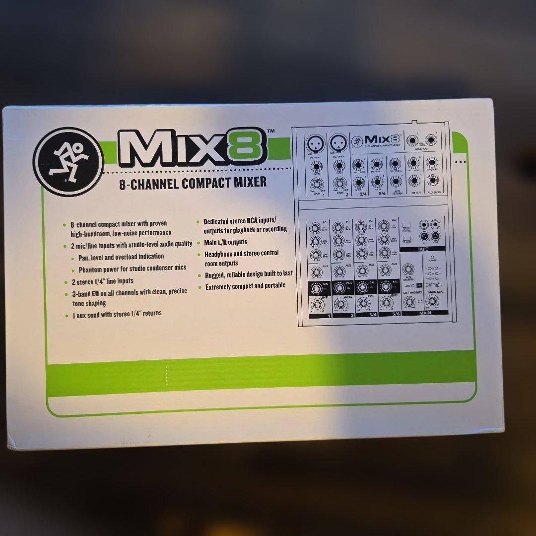 MACKIE マッキー 超コンパクトアナログミキサー MIX8