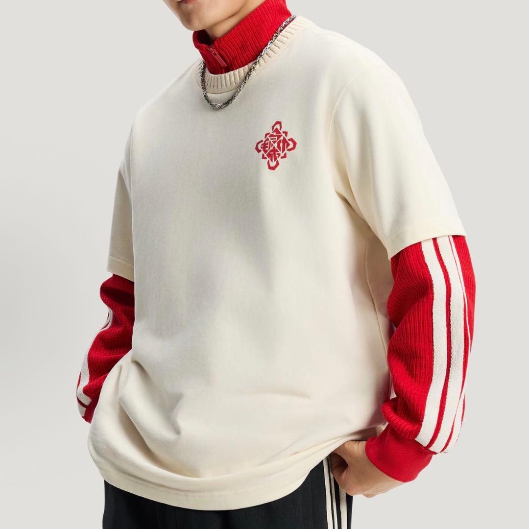 新品L Adidas FW25 CNY 馬年限定 半袖Tシャツ KT0713