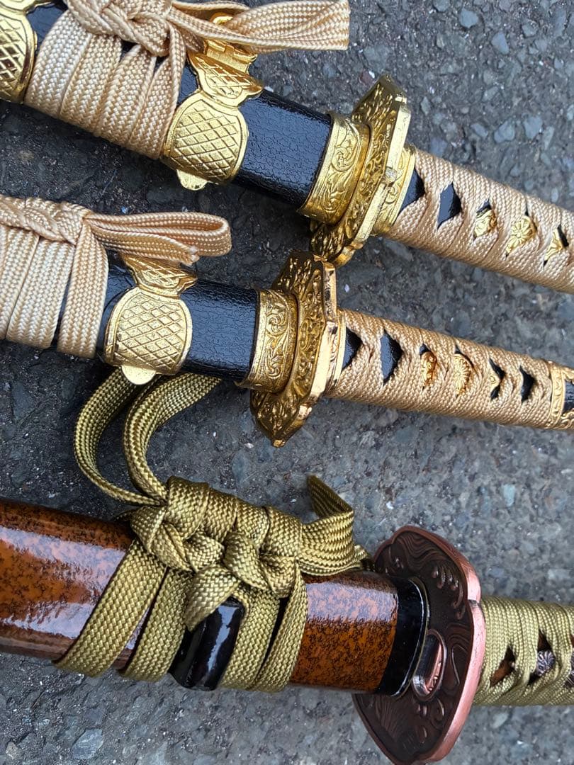 模造刀 太刀造り 金茶柄