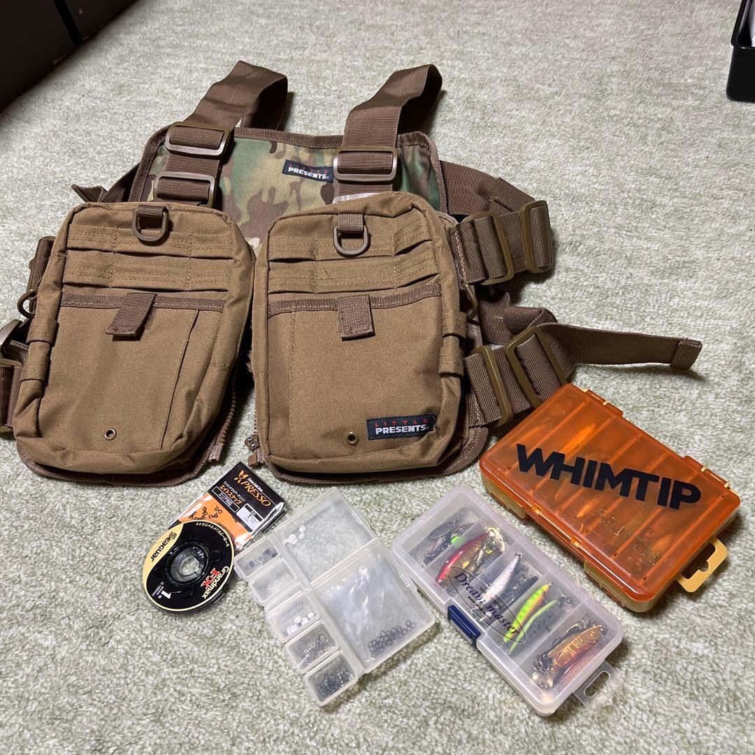 LITTLE PRESENTS フィッシングベスト 渓流釣りルアー３５個付き