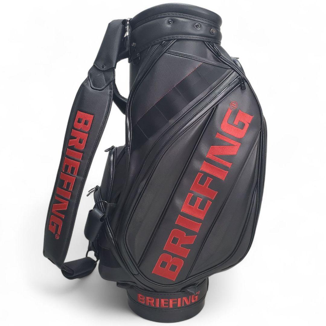 BRIEFING CR-3 キャディバッグ ブラック/レッド