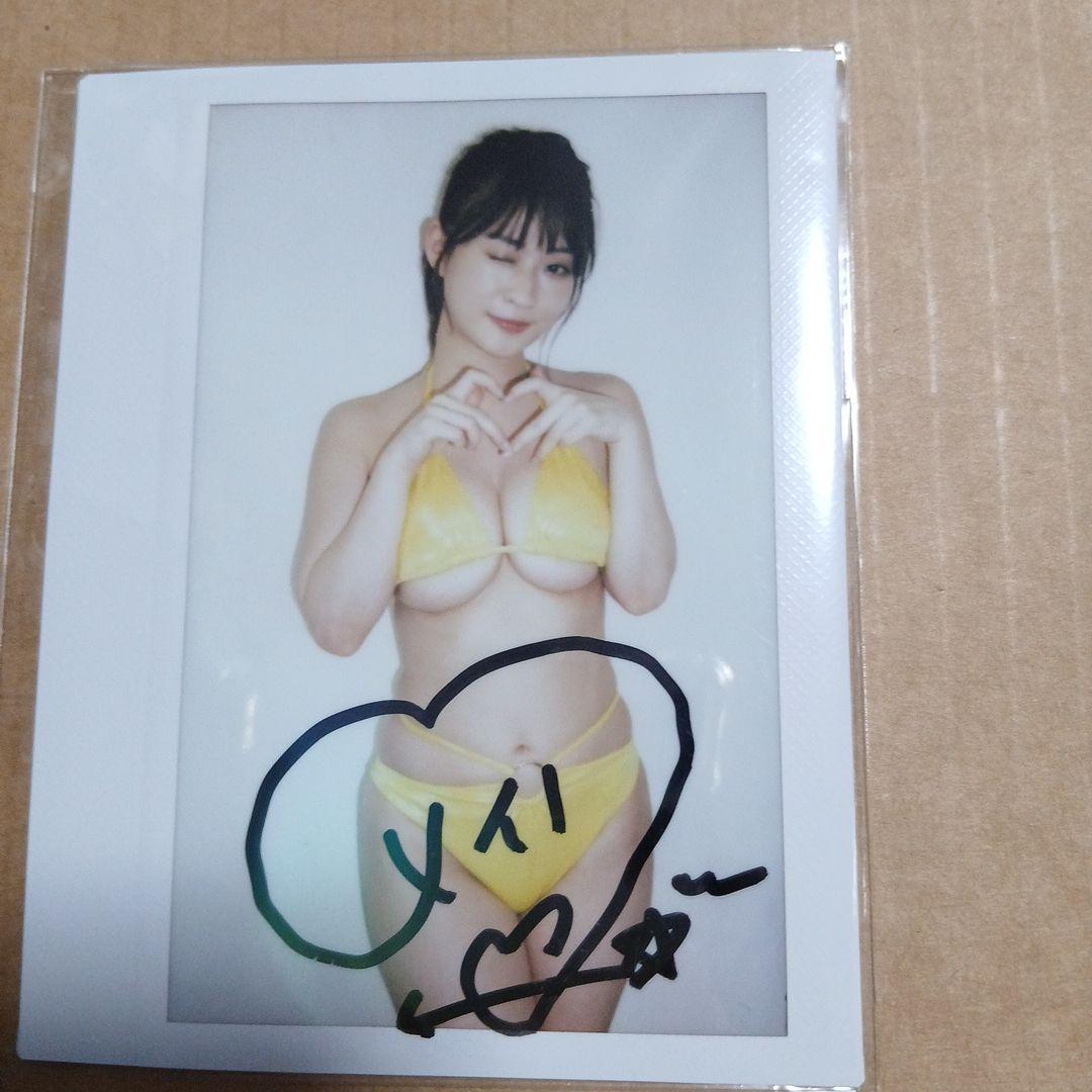 メイリ　チェキ　サイン入りビキニポラロイド写真