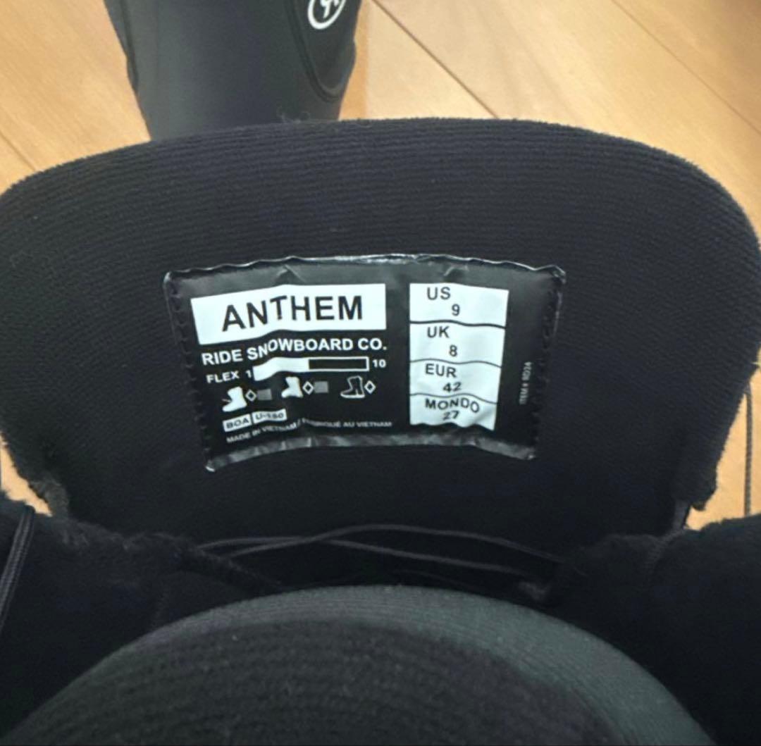【美品】RIDE ANTHEM 27.0cm スノボーブーツ