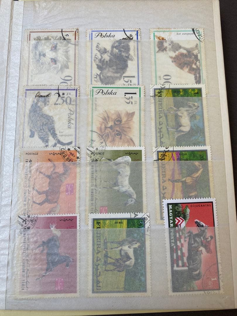 世界の切手コレクション【40ヶ国以上】＆フライトストックブック