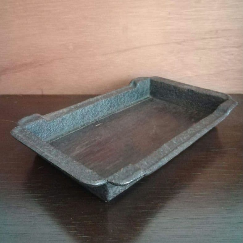 逸品　古鉄　平安省鋳堂　お盆　トレー　明治金工　和骨董　骨董　アンティーク