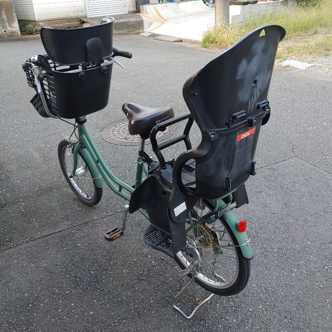 チャイルドシート付き 子供乗せシティサイクル グリーン
