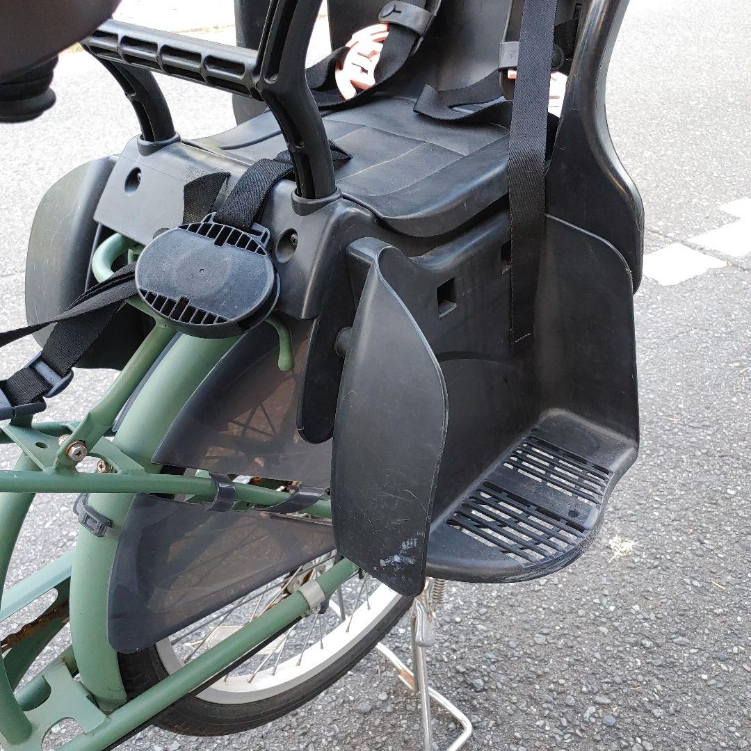 チャイルドシート付き 子供乗せシティサイクル グリーン