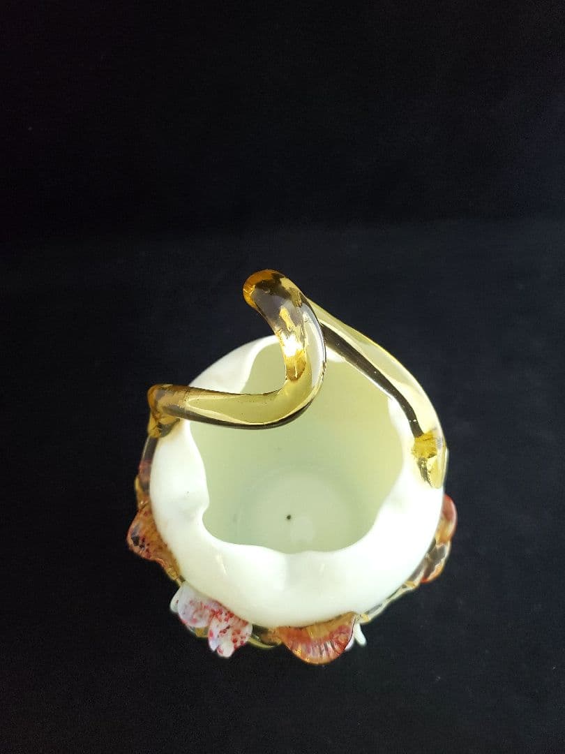 アンティーク ミルクガラス花瓶 19世紀前後 英国製