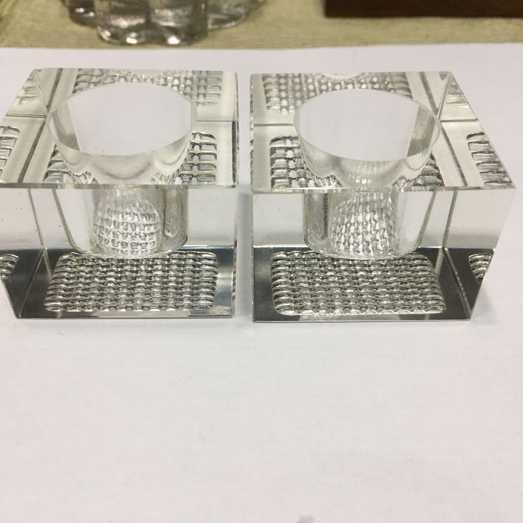 ガラス製のインク壺2個