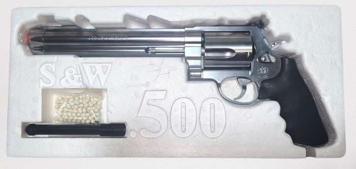 【タナカ製】S&W M500 エアソフトガスガン 8インチ シルバー