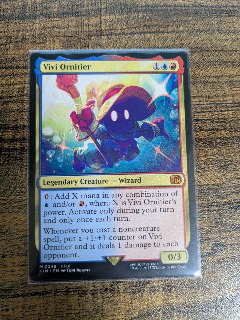 迷える黒魔道士、ビビ　英語　１枚　mtg