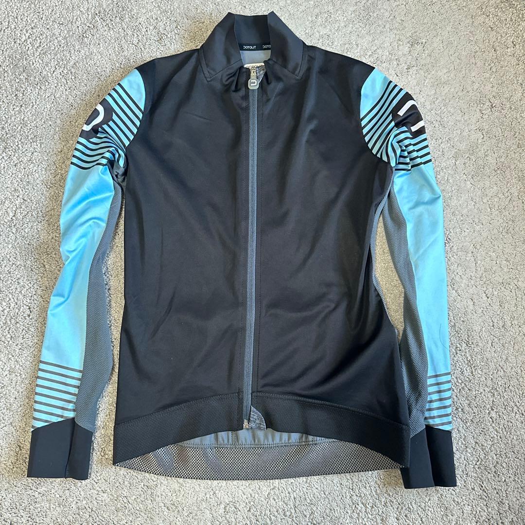 DOTOUT サイクルジャージ 長袖 S ブラック/ブルー