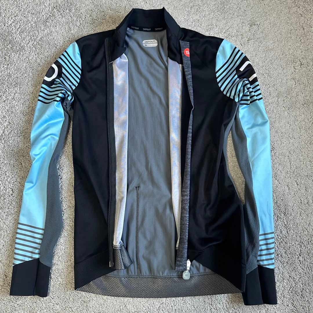 DOTOUT サイクルジャージ 長袖 S ブラック/ブルー