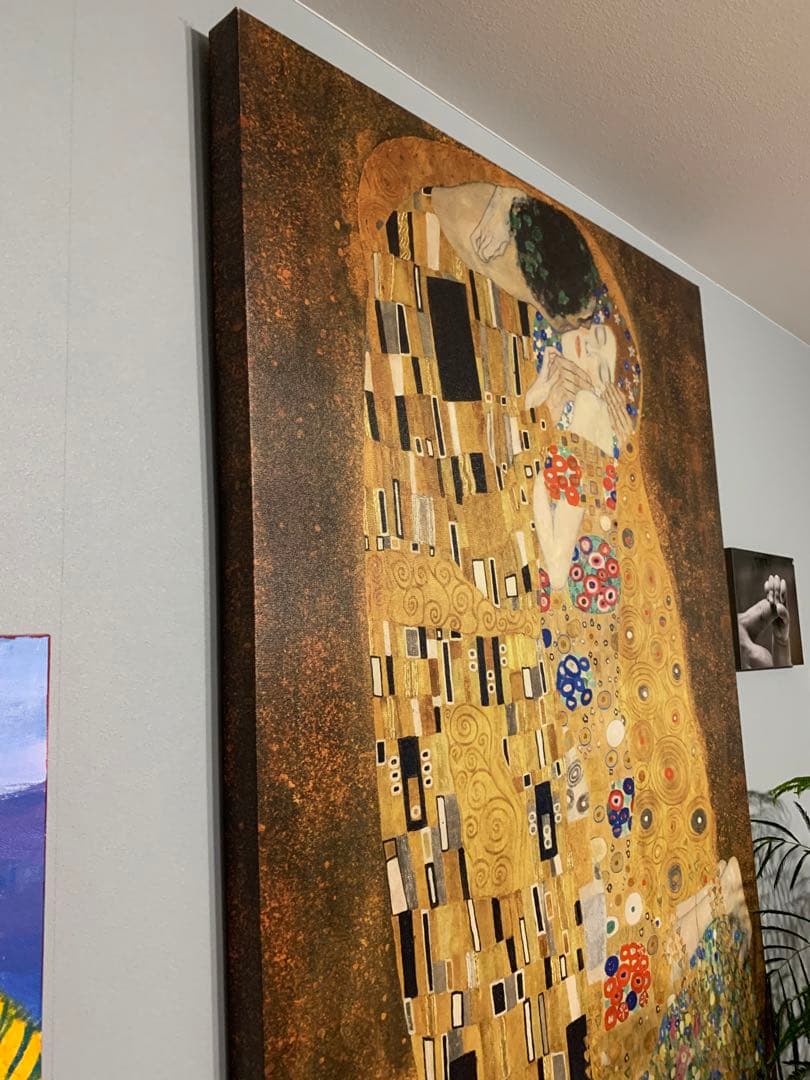 引き取り限定⭐︎クリムト⭐︎接吻⭐︎キス⭐︎大版絵画⭐︎極美品