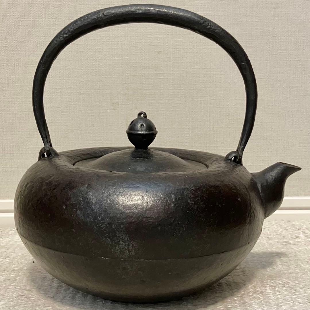 E*y様 超希少 南部 鉄瓶 一茶堂 鉄器 Vintage 時代物 虫食い 摘