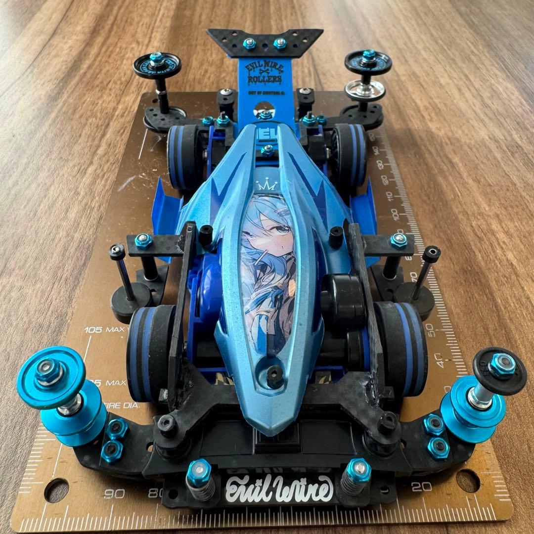 ミニ四駆 FM-A デュアルリッジJr. ポリカ 完成品 痛車