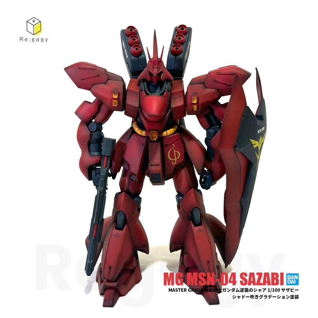 MG サザビー グラデーション塗装 1/100 プラモデル 完成品 バンダイ