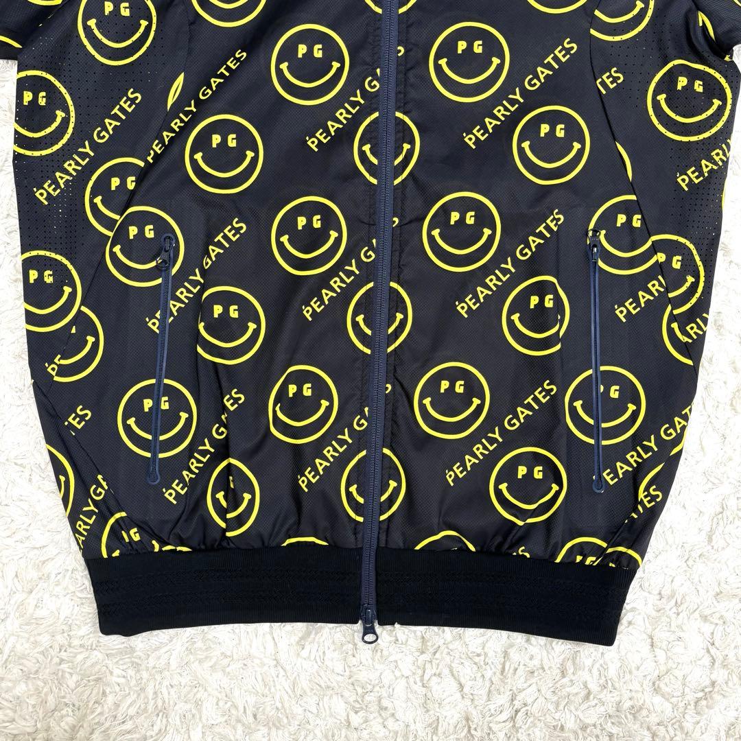 超希少✨パーリーゲイツ タフレックス ドビー ブルゾン PGスマイル ネイビー