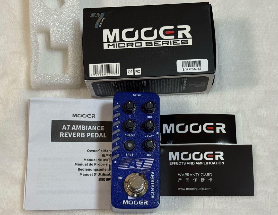 MOOER A7 AMBIANCE リバーブペダル