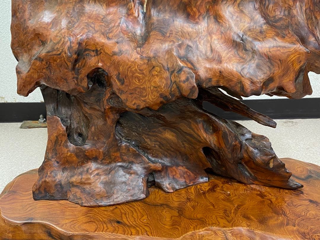 3-2799 屋久杉？置物・飾り（高さ約90cm・約11kg）