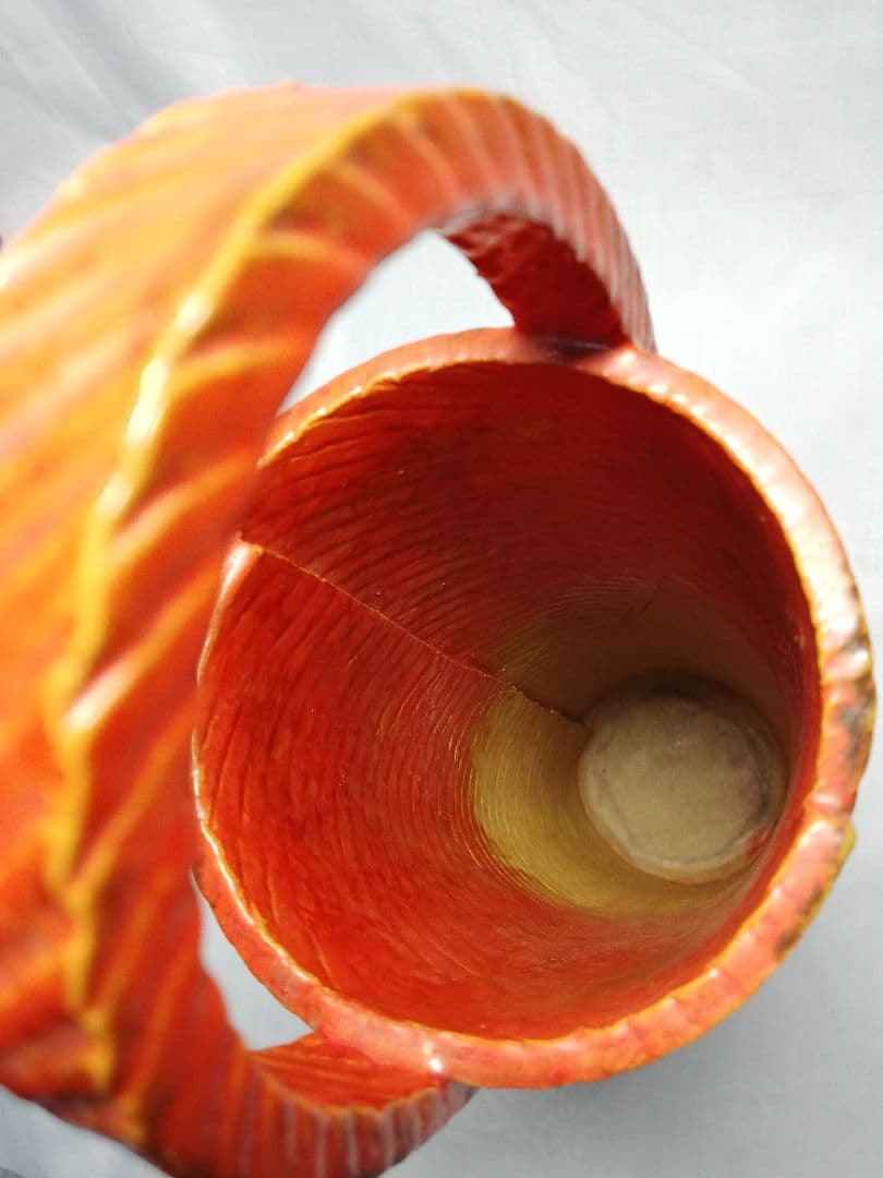 藤平正文 京焼 手付花入 清水焼 花器 フラワーベース 茶道具 華道具 花瓶