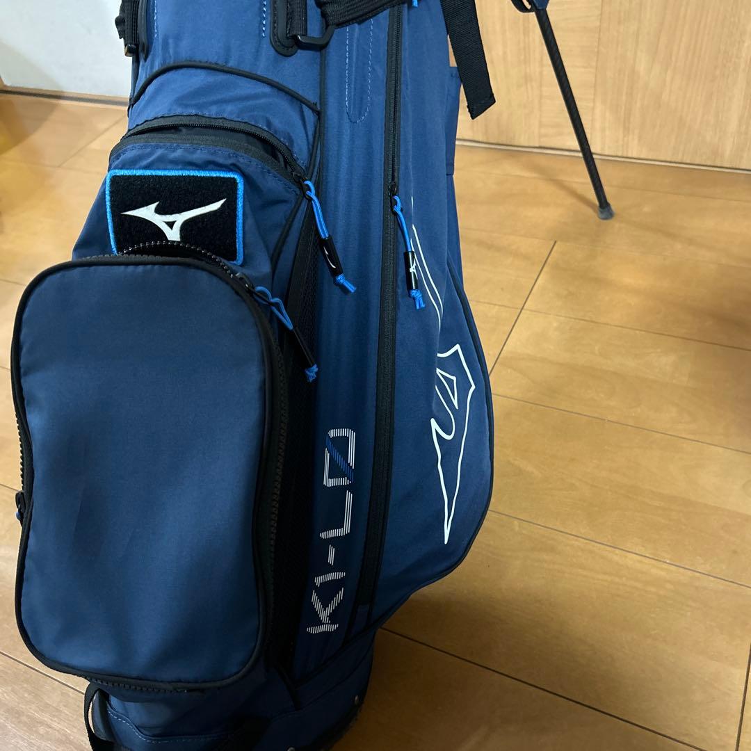 Mizuno ネイビー キャディバッグ スタンド　担ぎ