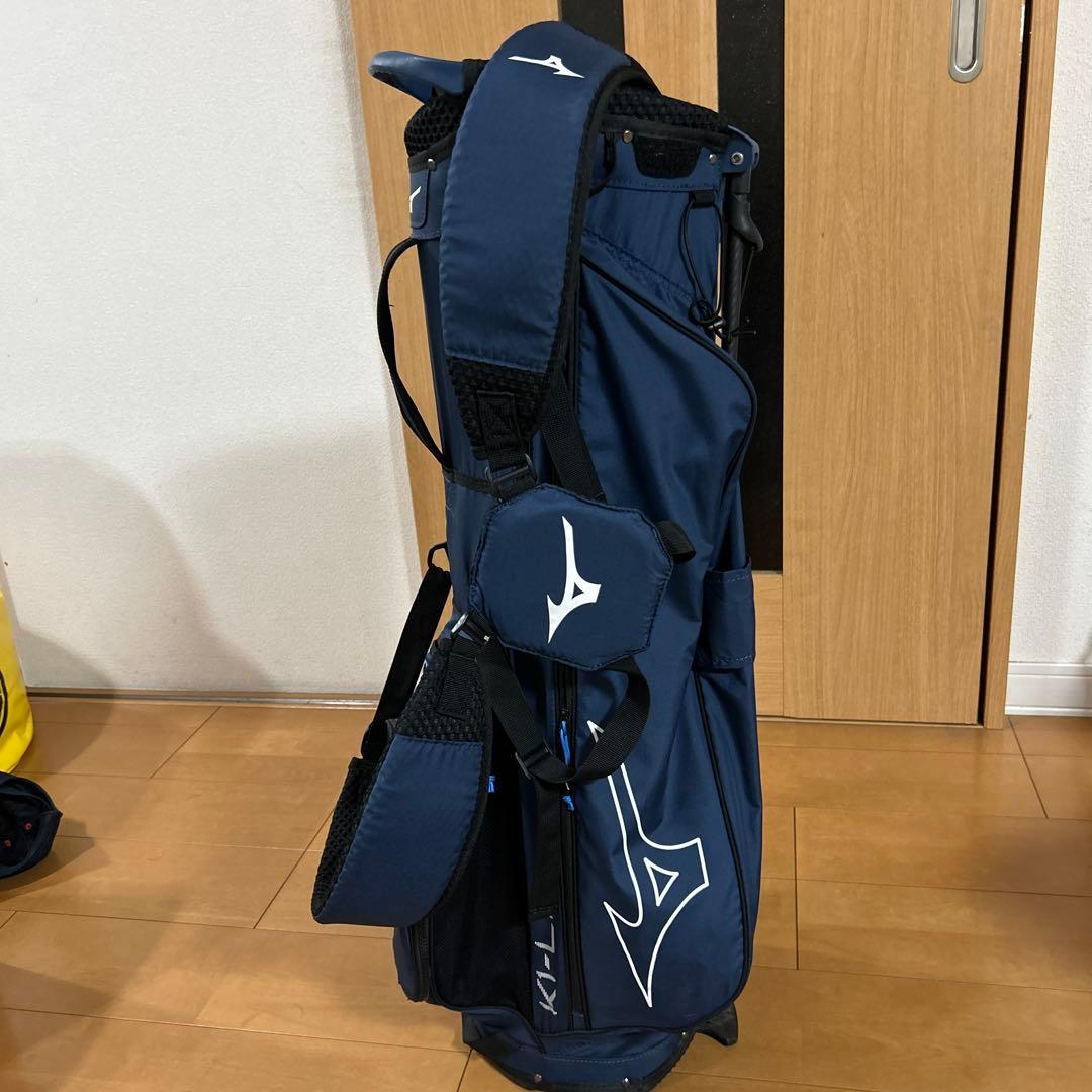 Mizuno ネイビー キャディバッグ スタンド　担ぎ