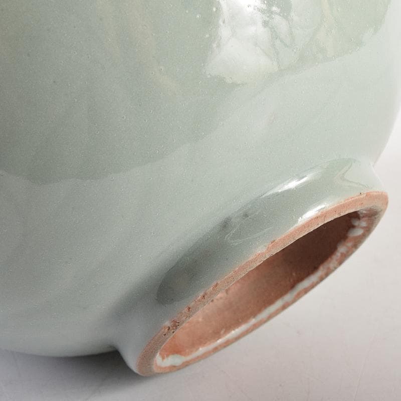 中国　龍泉窯　青磁　陰刻　花文　鉢　M　R8813