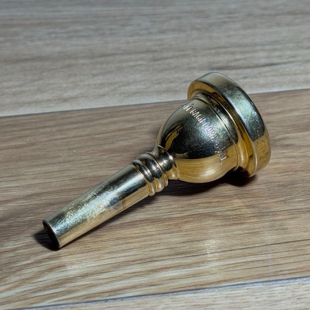 Bach 6 1/2AL (細管) トロンボーン用マウスピース 金メッキ