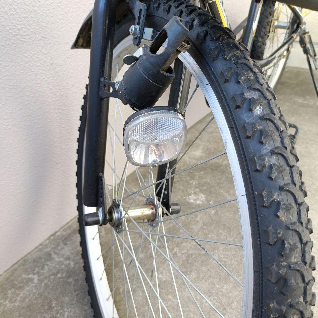 【21Technology】24インチ 6段変速 MTBタイプ自転車 ブラック