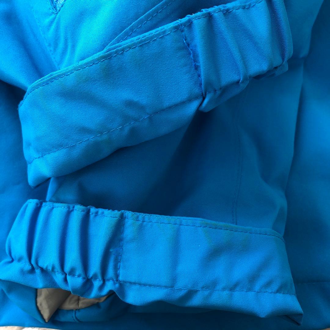 モンベルMストームパーカー青メンズ男性スキー防寒スノボー雪