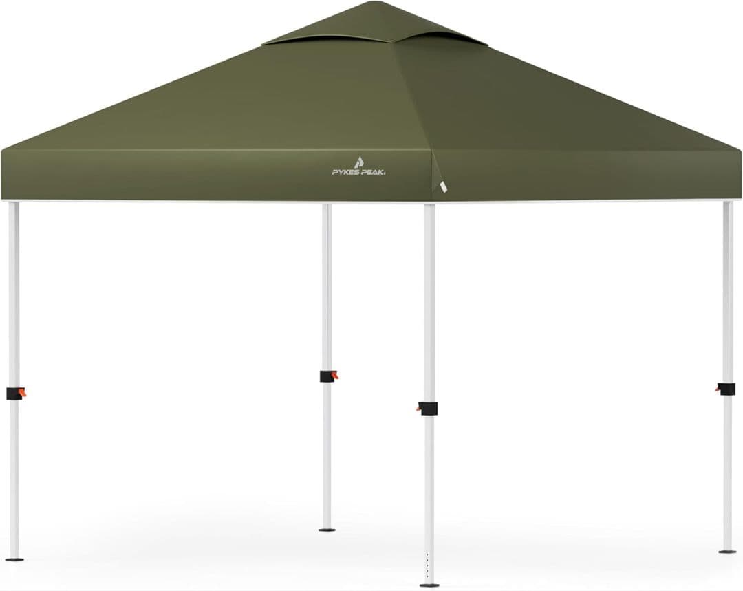 PYKES PEAK ワンタッチ タープテント 2.5m×2.5m オリーブ