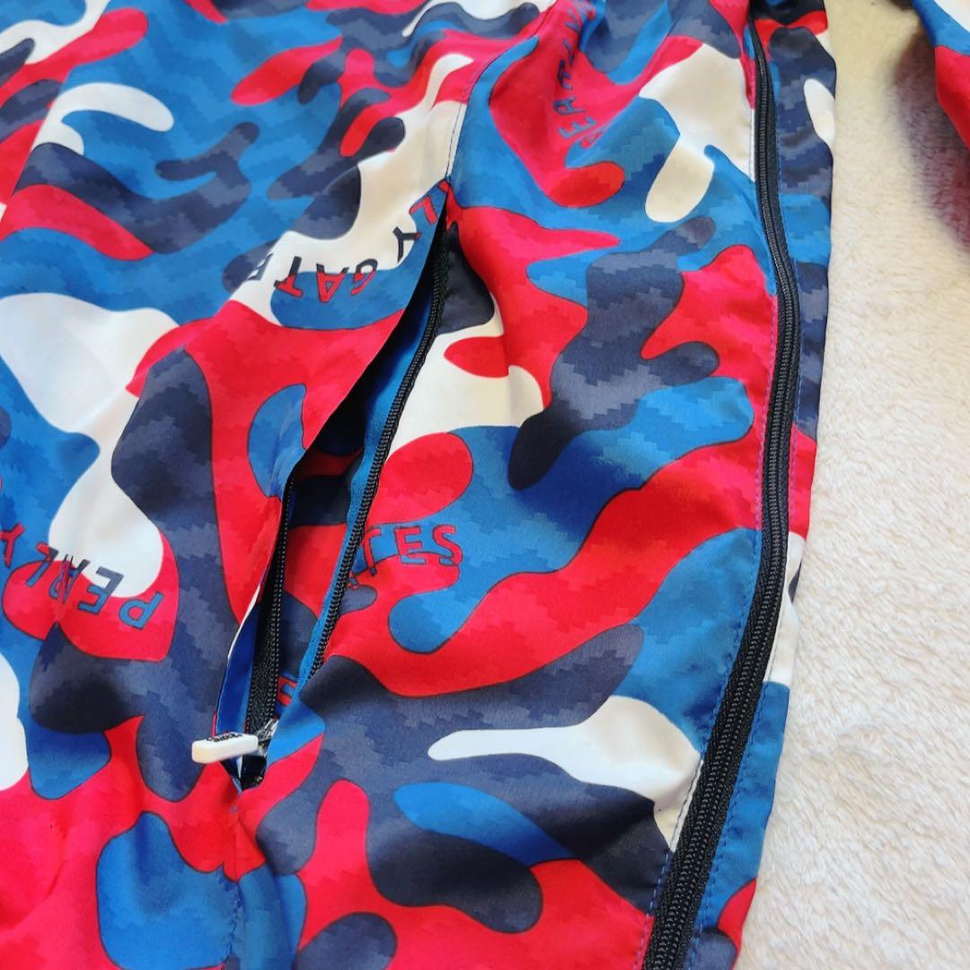 極美品　パーリーゲイツ　蓄熱　スニード　迷彩　カモフラージュ　XL　サイズ６　青