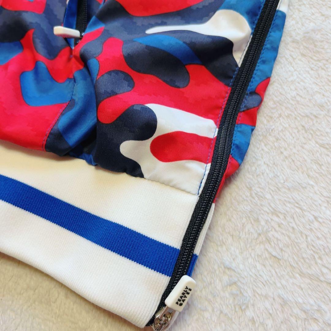 極美品　パーリーゲイツ　蓄熱　スニード　迷彩　カモフラージュ　XL　サイズ６　青